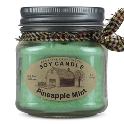 Soy Candle -Pineapple Mint