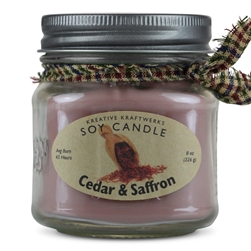 Soy Candle - Cedar & Saffron