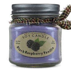 Soy Candle - Black Raspberry Vanilla