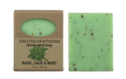 Basil, Sage & Mint Soap